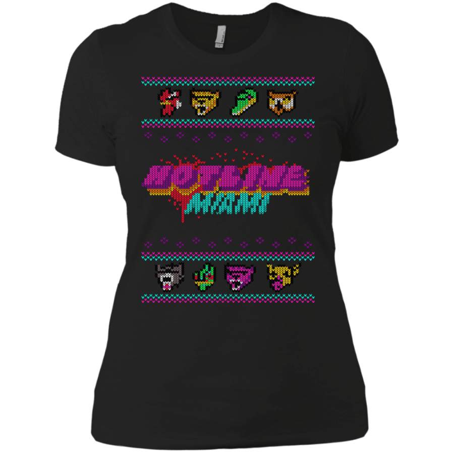 Christmas Sweater Hotline Miami Women’s Premium T-Shirt