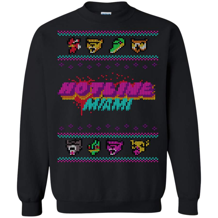 Christmas Sweater Hotline Miami Crewneck Sweatshirt