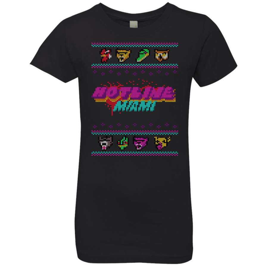 Christmas Sweater Hotline Miami Girls Premium T-Shirt