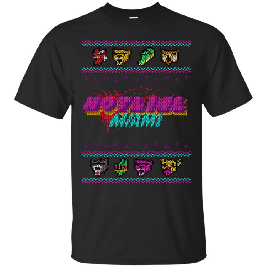 Christmas Sweater Hotline Miami T-Shirt