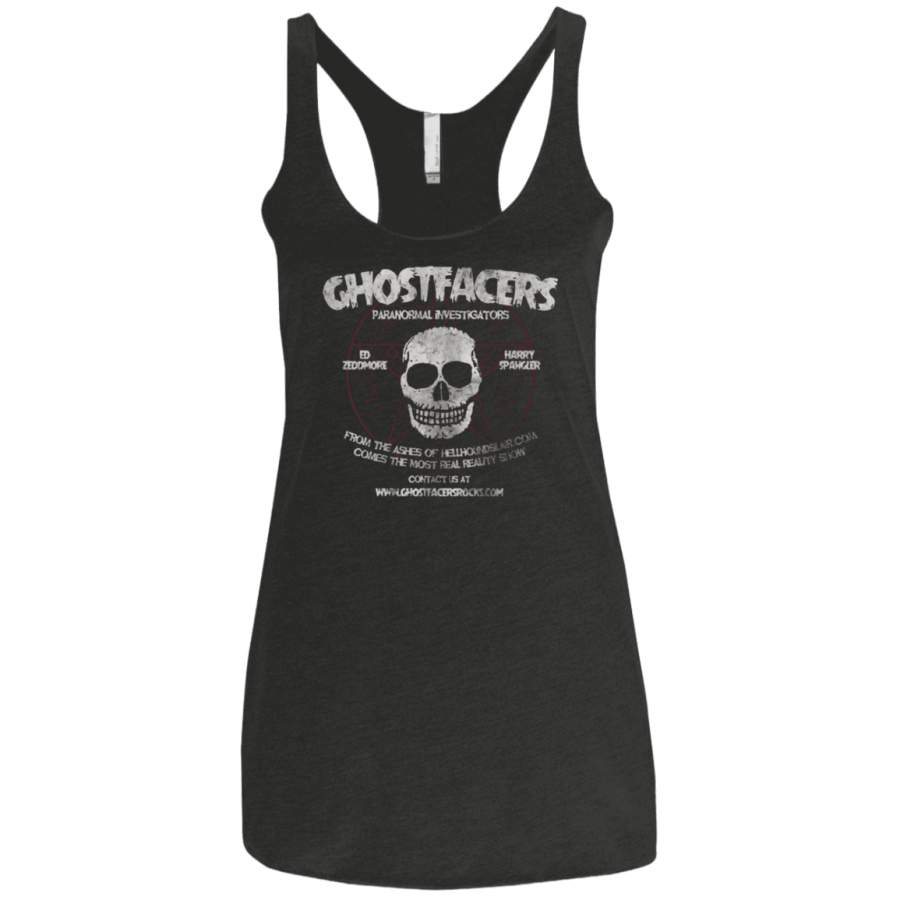 Ghostfacers Women’s Triblend Racerback Tank