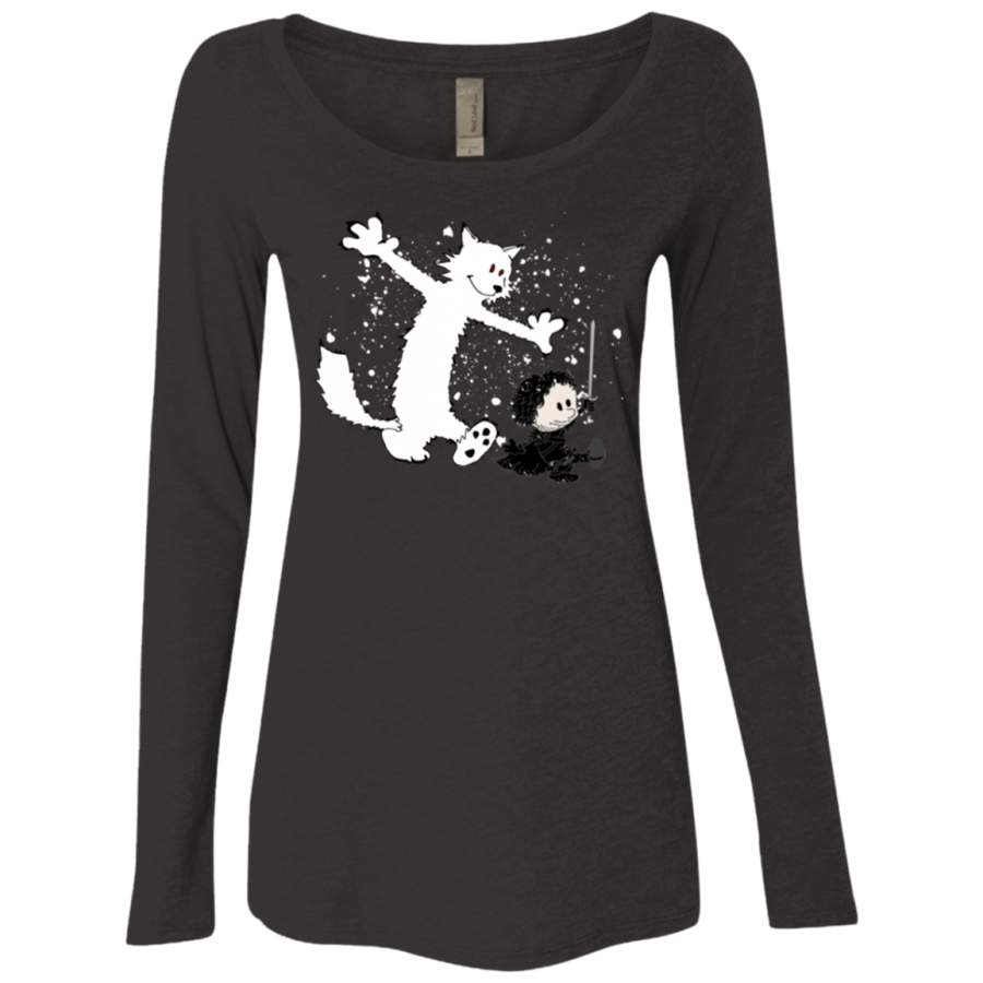 Ghost And Snow Women’s Triblend Long Sleeve Shirt