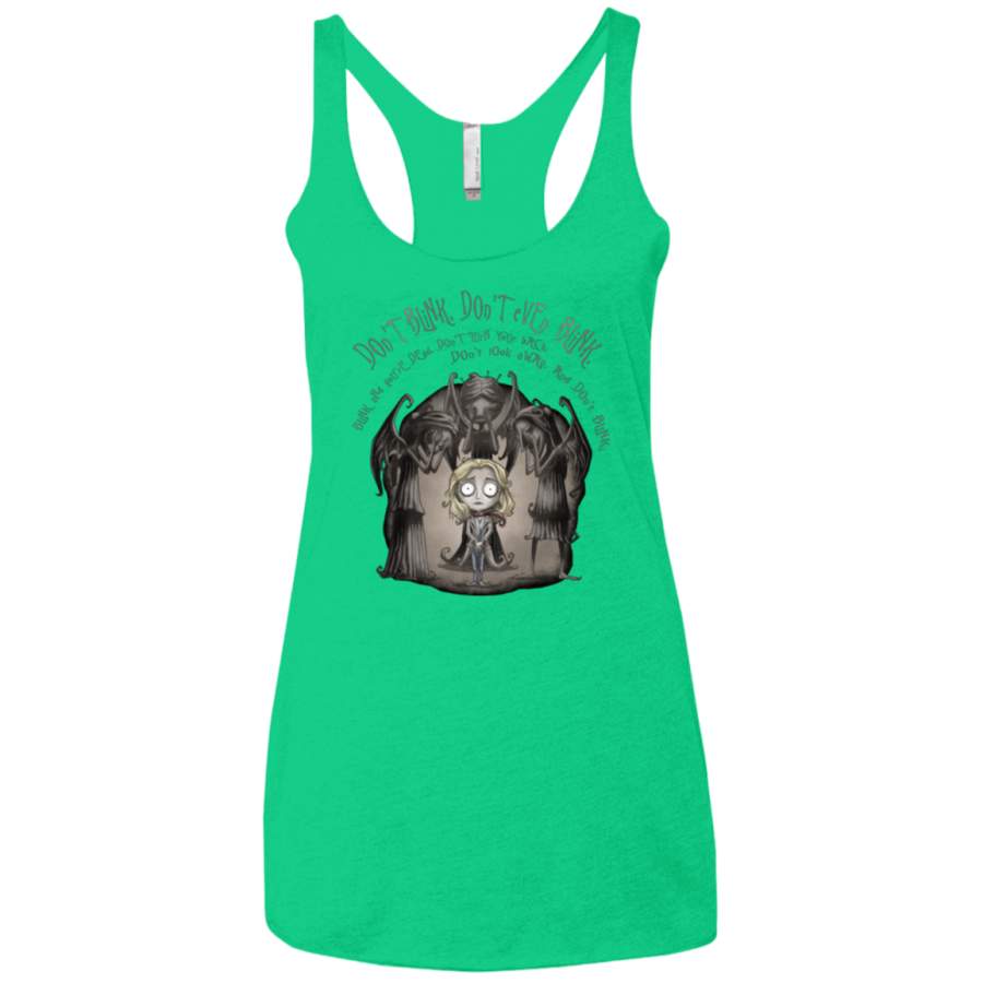 Dont Blink Women’s Triblend Racerback Tank