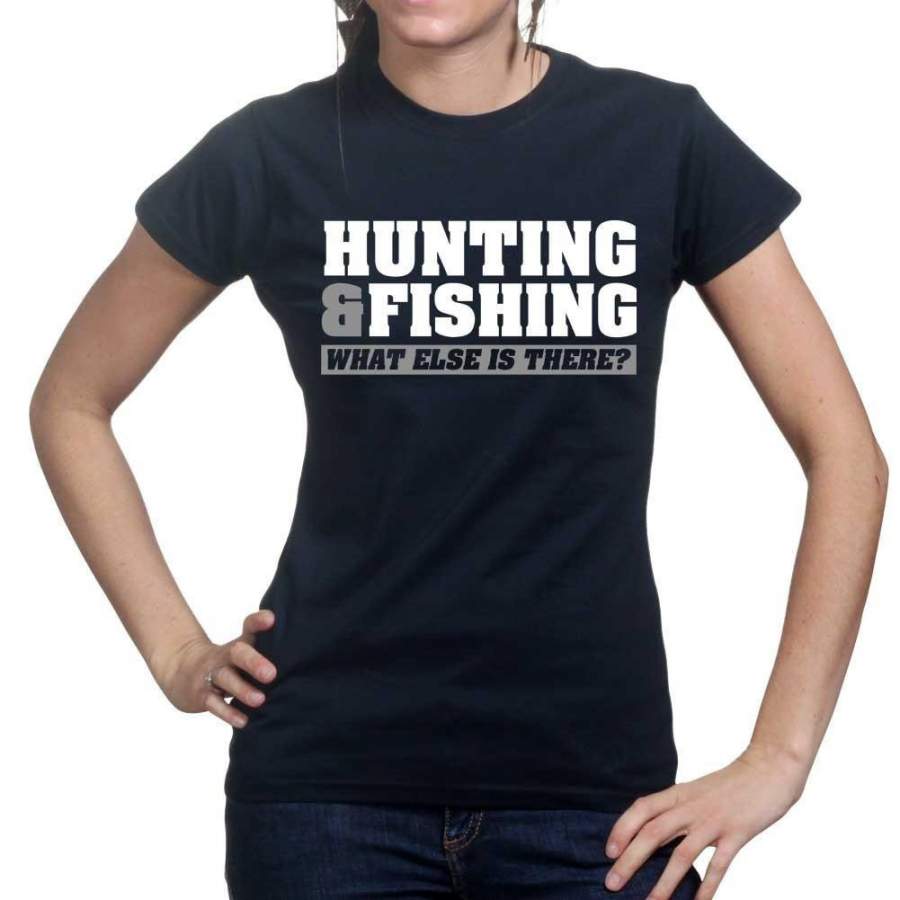 Hunting and Fishing Ladies T-shirt