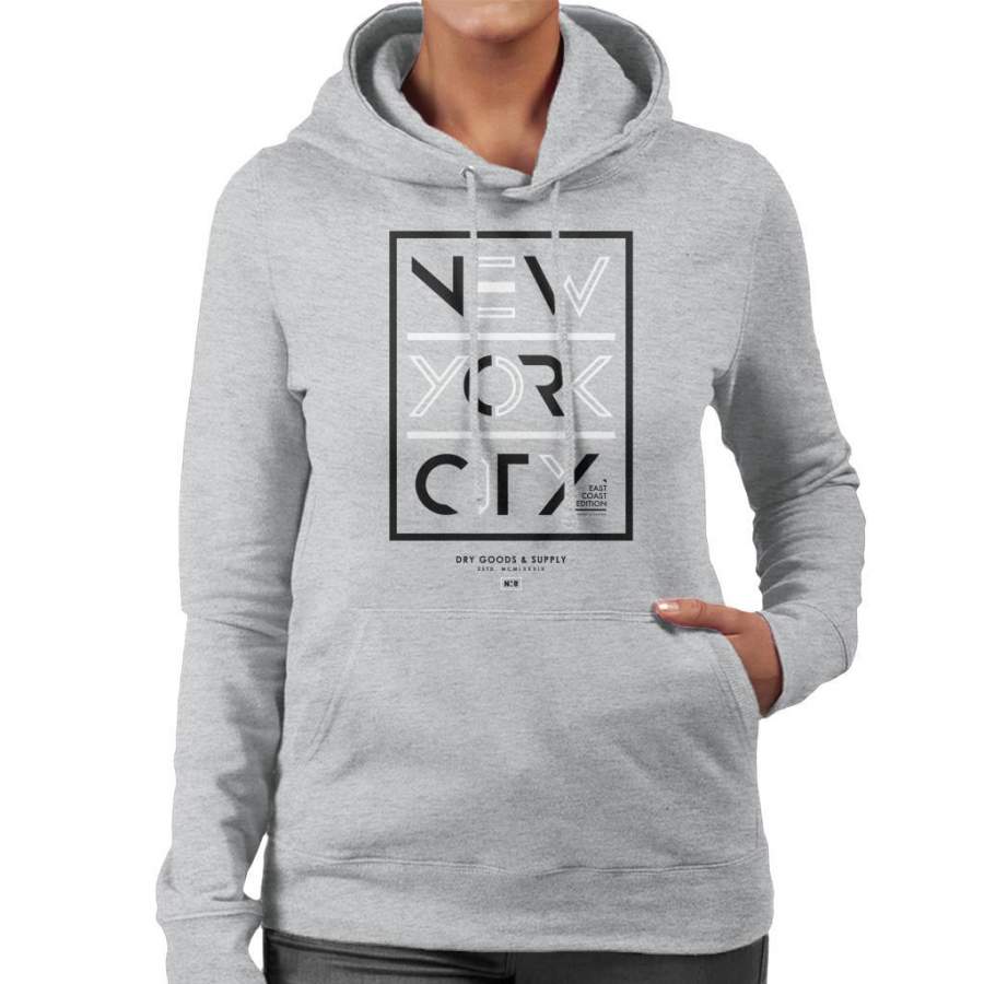 Divide And Conquer New York City Dry Goods Women’s Hooded Sweatshirt