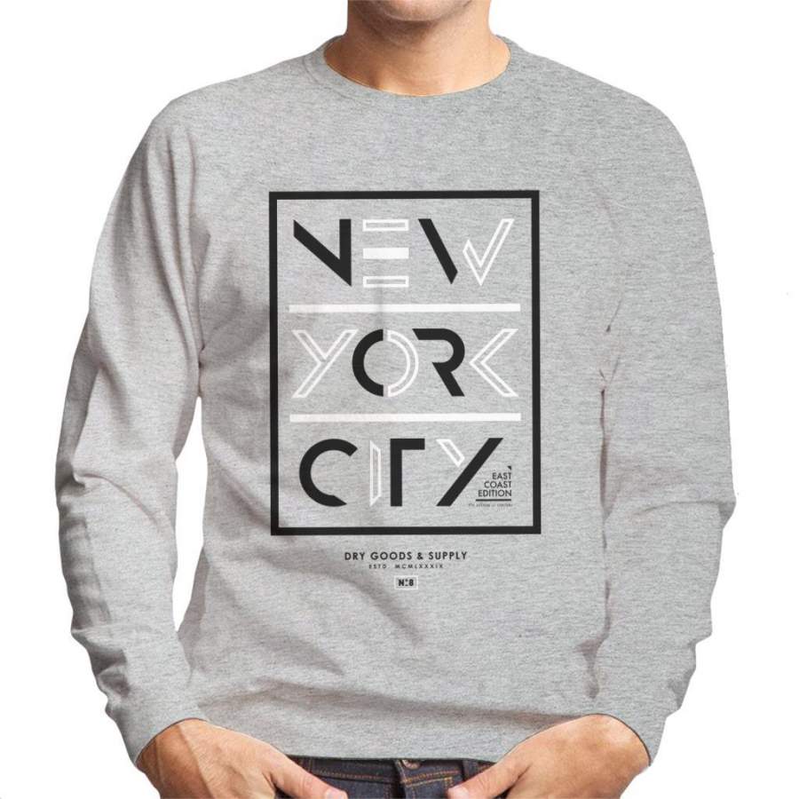 Divide And Conquer New York City Dry Goods Men’s Sweatshirt