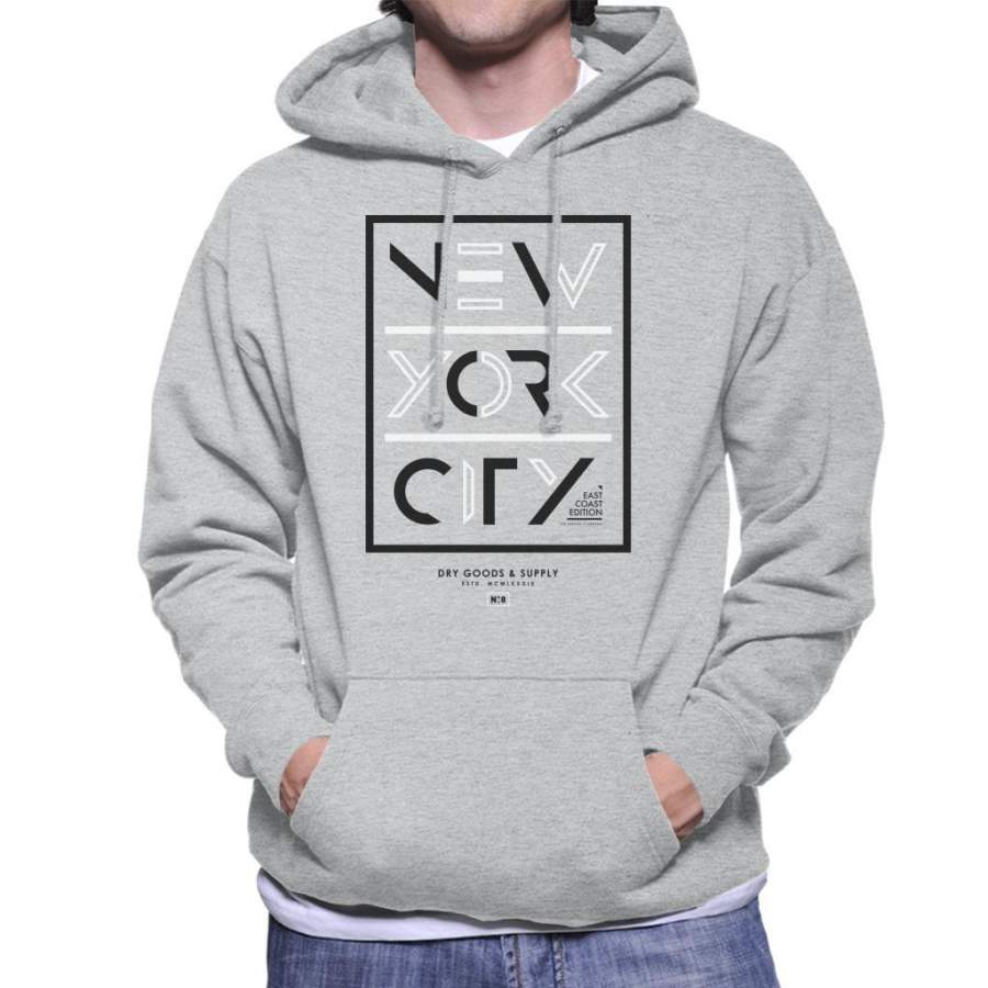 Divide And Conquer New York City Dry Goods Men’s Hooded Sweatshirt