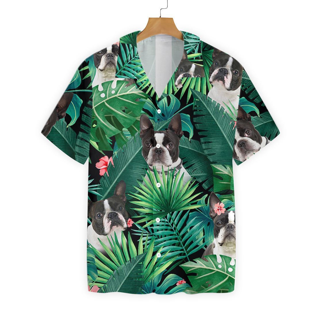 Boston Terrier 3D All Over Printed Hawaii Shirt