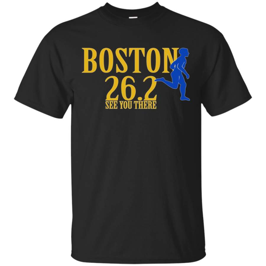 Boston 26.2 Miles Marathon Running T-Shirt – See You There