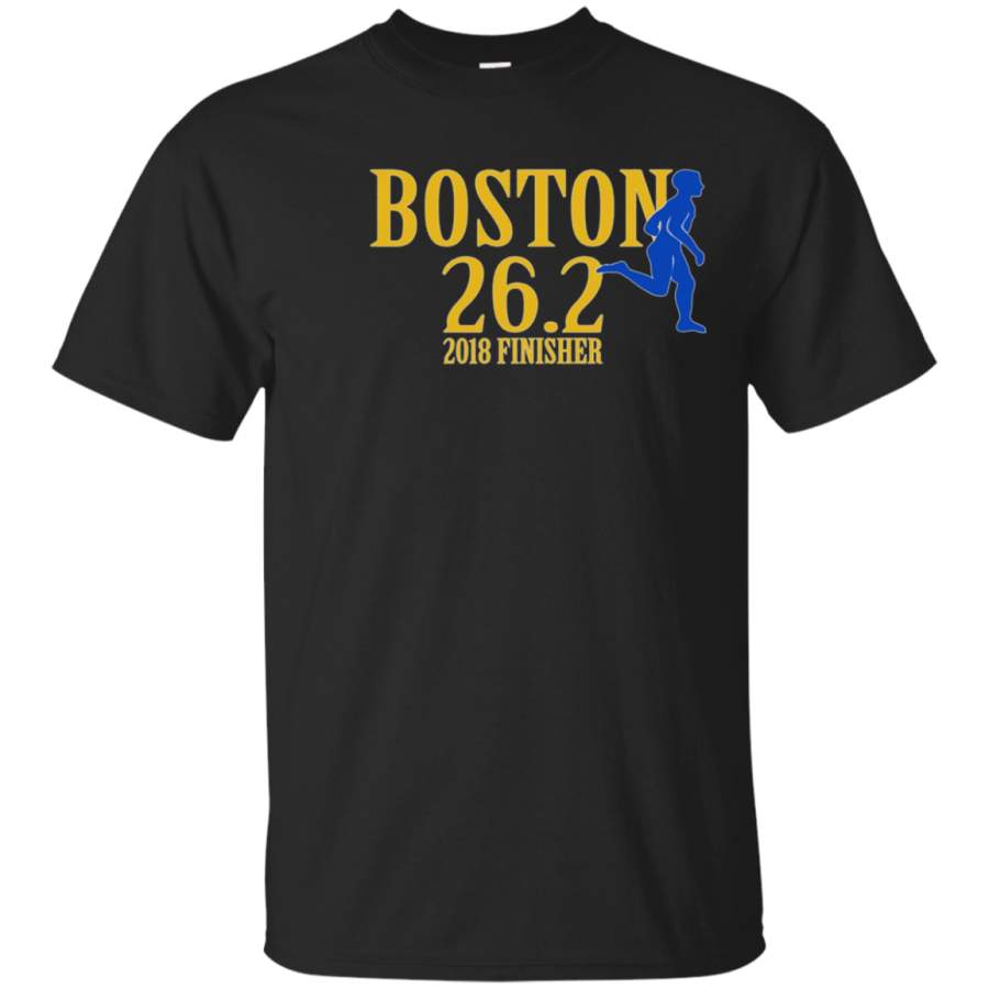 Boston 26.2 Miles Marathon Running T Shirt – 2018 Finisher