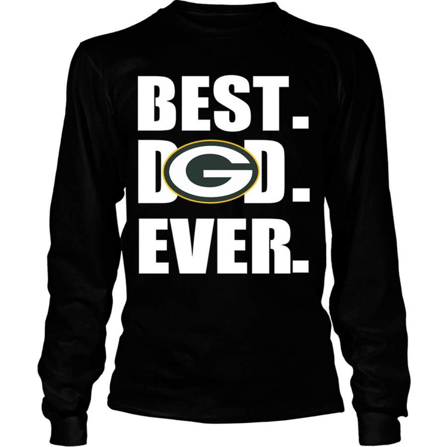 Best Dad Ever T Shirt, Green Bay Packers T Shirt – Long Sleeve Tees