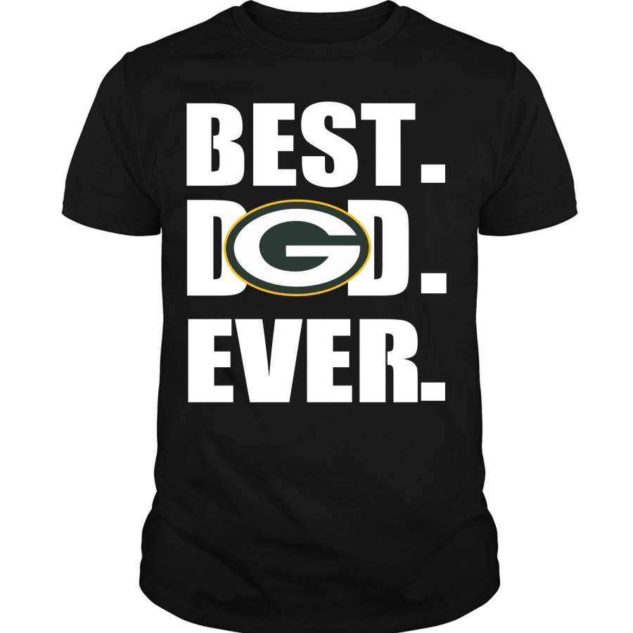 Best Dad Ever T Shirt, Green Bay Packers T Shirt