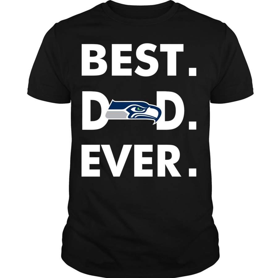 Best Dad Ever T Shirt, Seattle Seahawks T Shirt