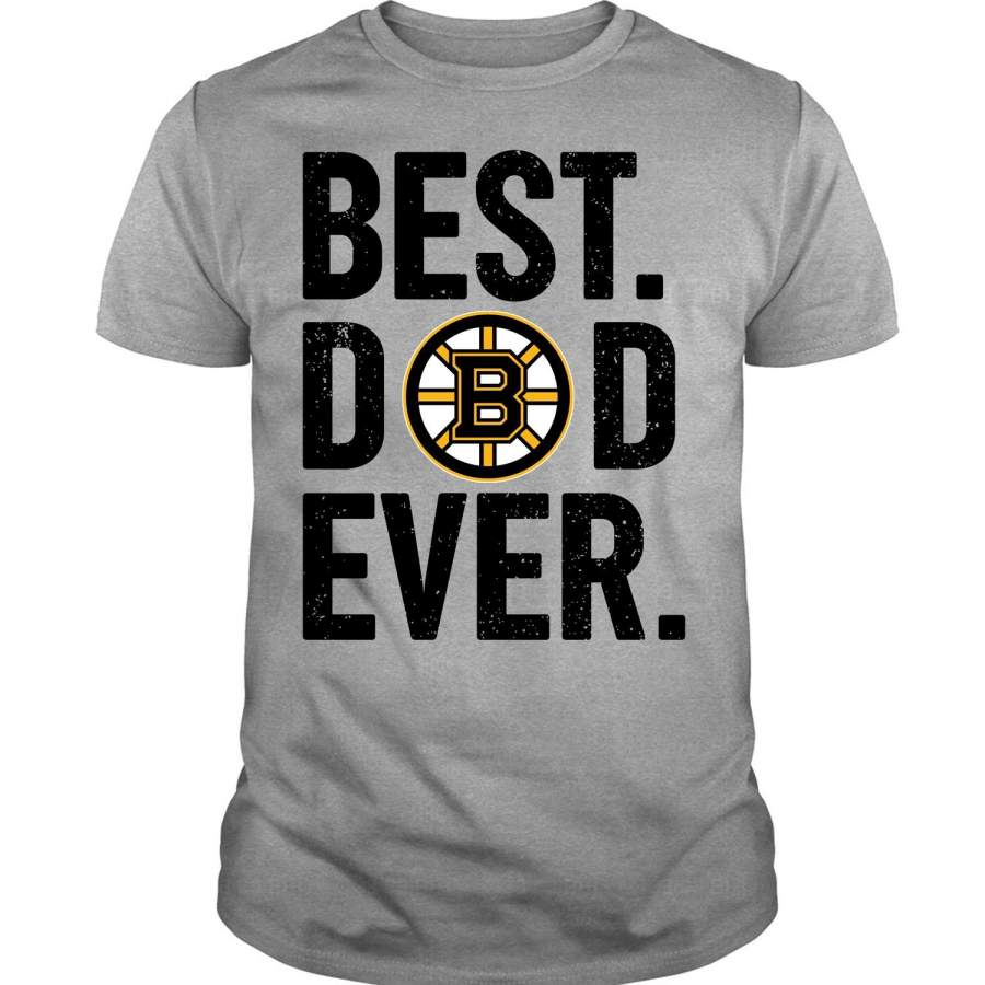 Boston Bruins Logo T Shirt, Best Dad Ever T Shirt