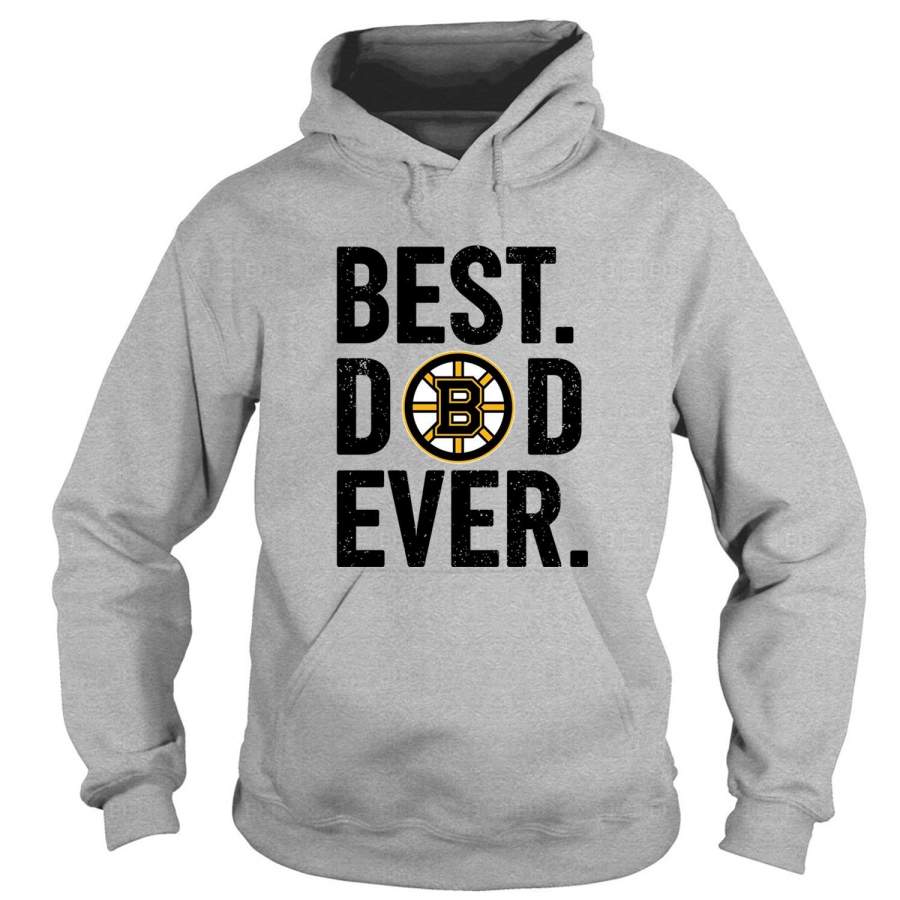 Boston Bruins Logo T Shirt, Best Dad Ever T Shirt – Hoodie