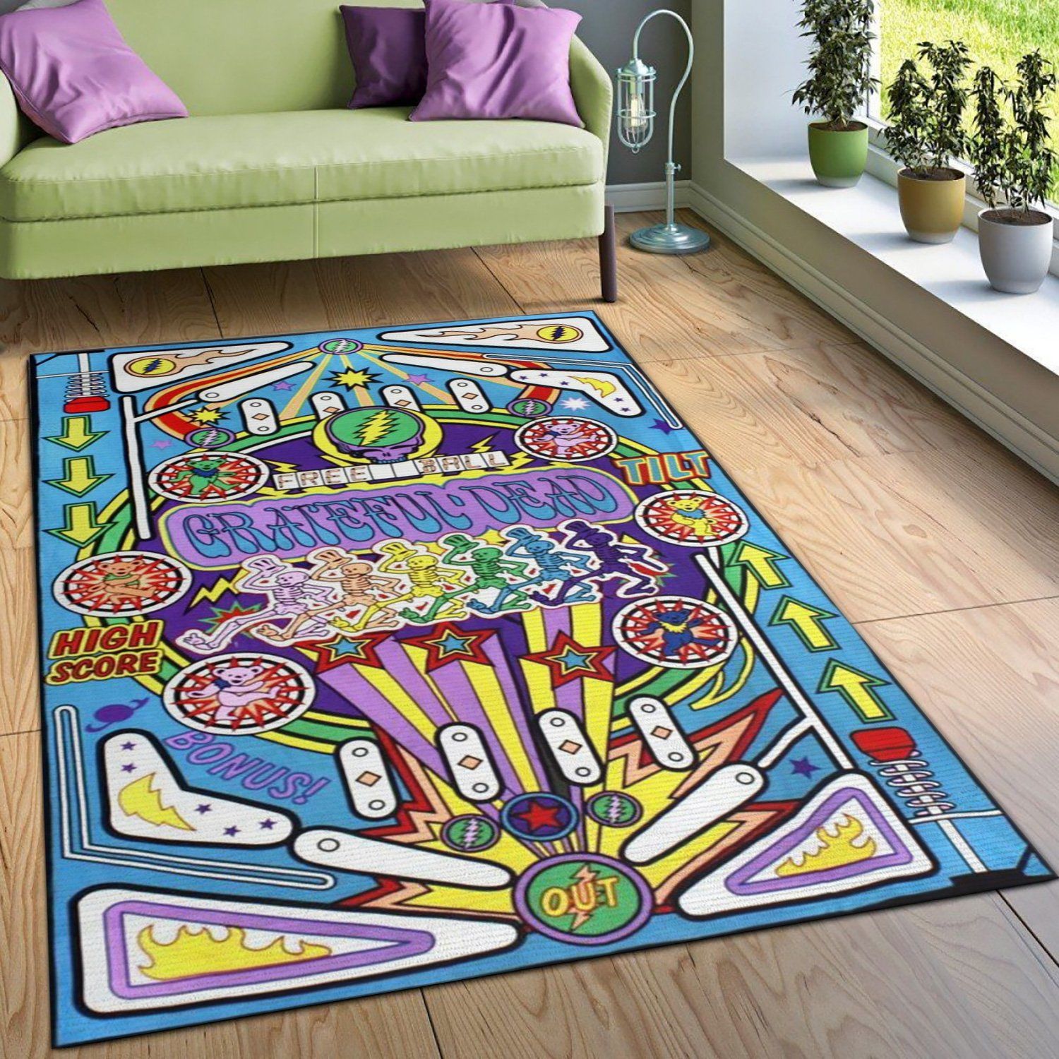 Grateful Dead Area Rug Living room and bedroom Rug Home US Decor