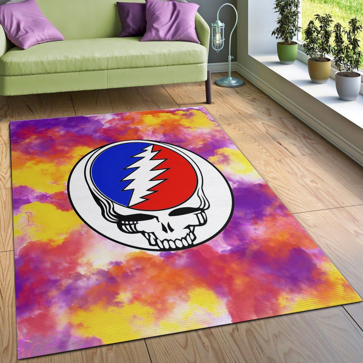 Grateful Dead Area Rug Carpet Living Room Rug US Gift Decor