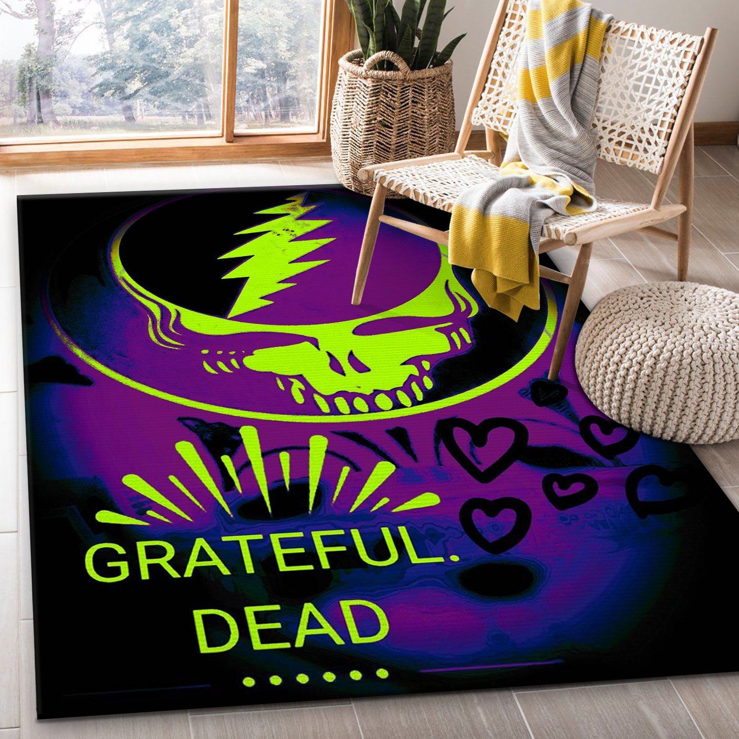 Grateful Dead Area Rug Carpet Bedroom Rug Home US Decor