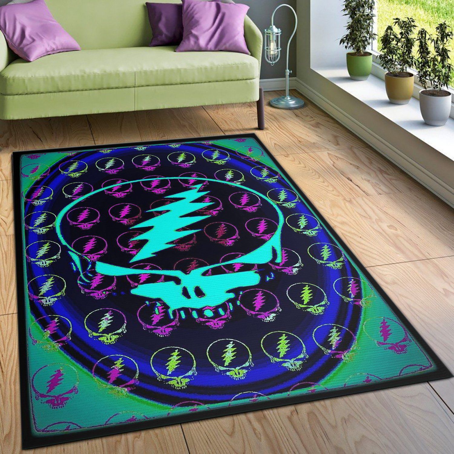 Grateful Dead Area Rug Carpet Living room and bedroom Rug Christmas Gift US Decor