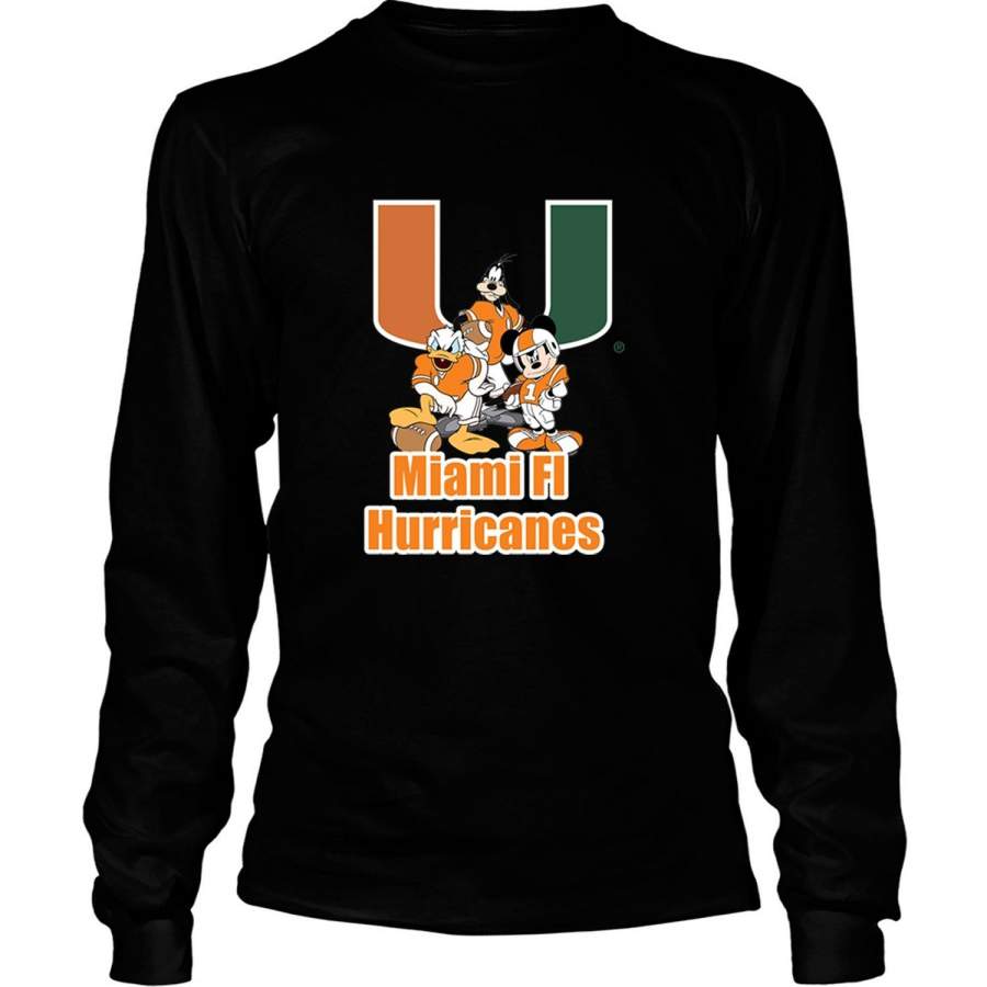 Cartoon Movie T Shirt, Miami Hurricanes T Shirt – Long Sleeve Tees