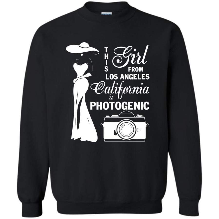 California Is Photogenic T Shirt, Coolest Los Angeles Girl Sweatshirt