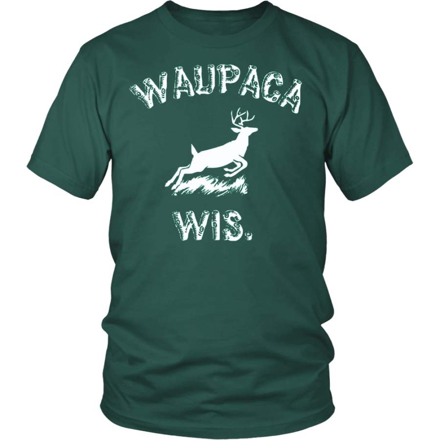 WAUPACA WIS Waupaca Wisconsin Parody T-Shirt – Funny Hunting Fan Costume