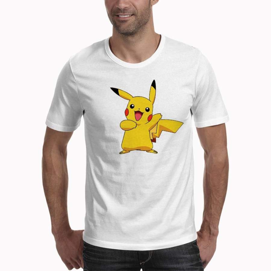 T Shirt PIKACHU POKEMON Tshirt Casual O-Neck Short Mens Shirts Funny T Shirts