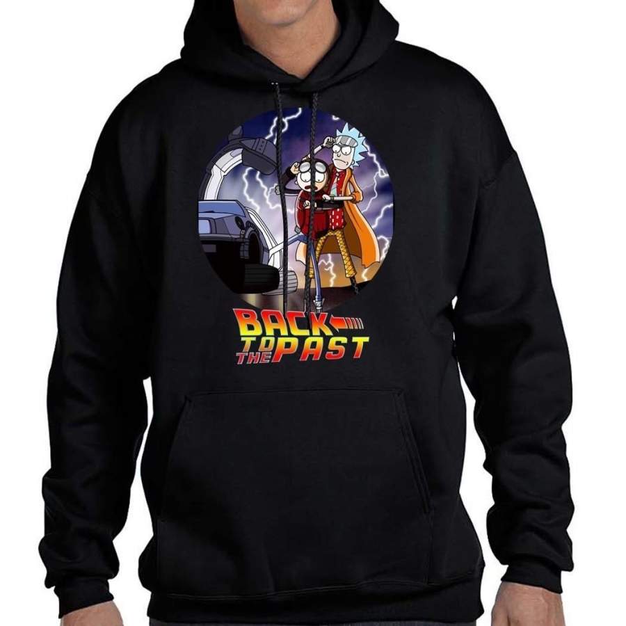 New Fashion Back To The Past Rick And Morty Mens Hooded Sweatshirt