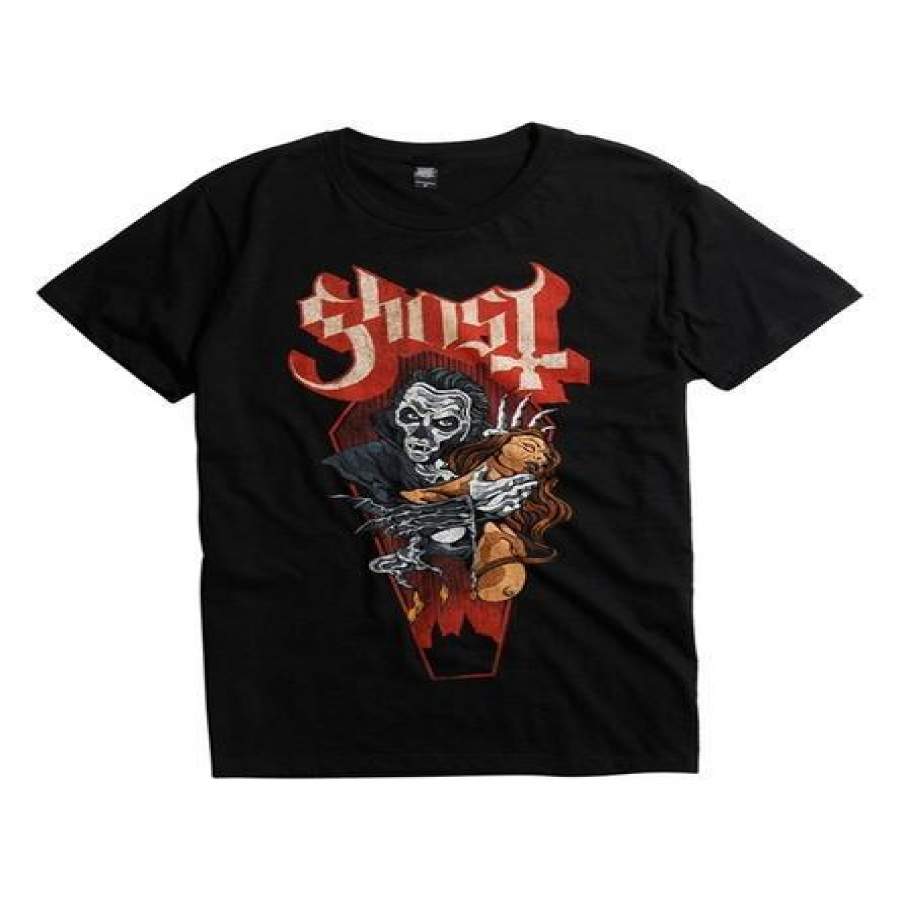 Ghost Dracula Mens Cotton Short Sleeve Black Funny T-shirt