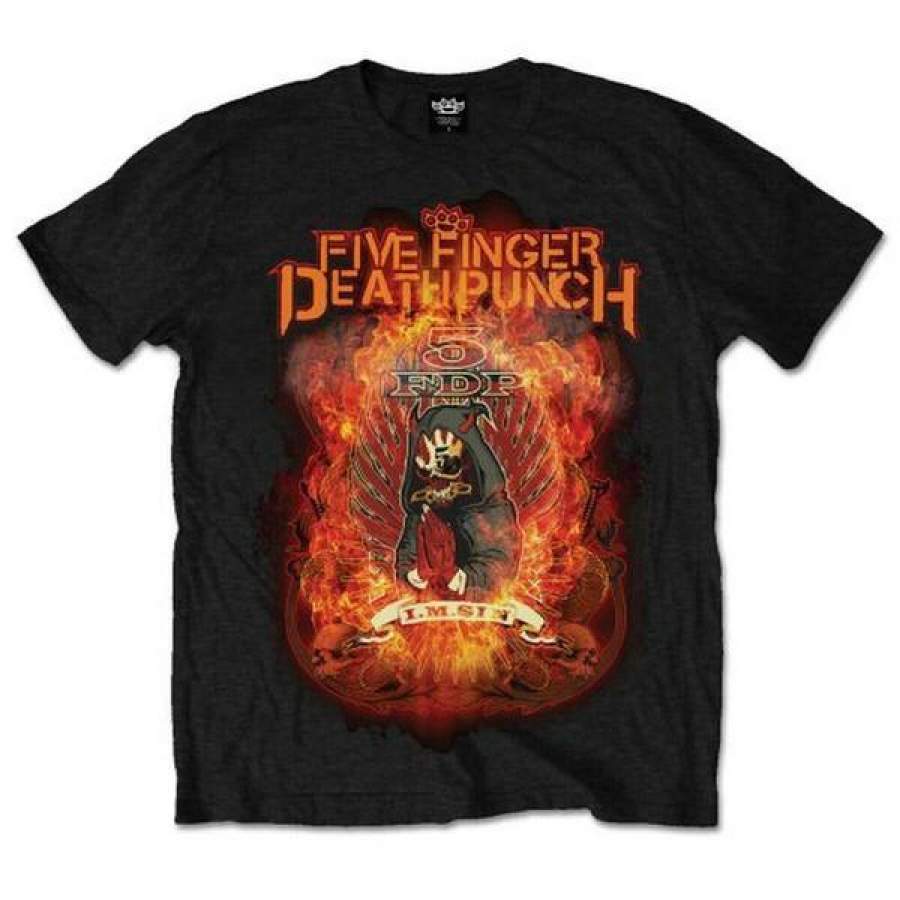 Fiver Finger Death Punch Burn In Down Men T-shirt