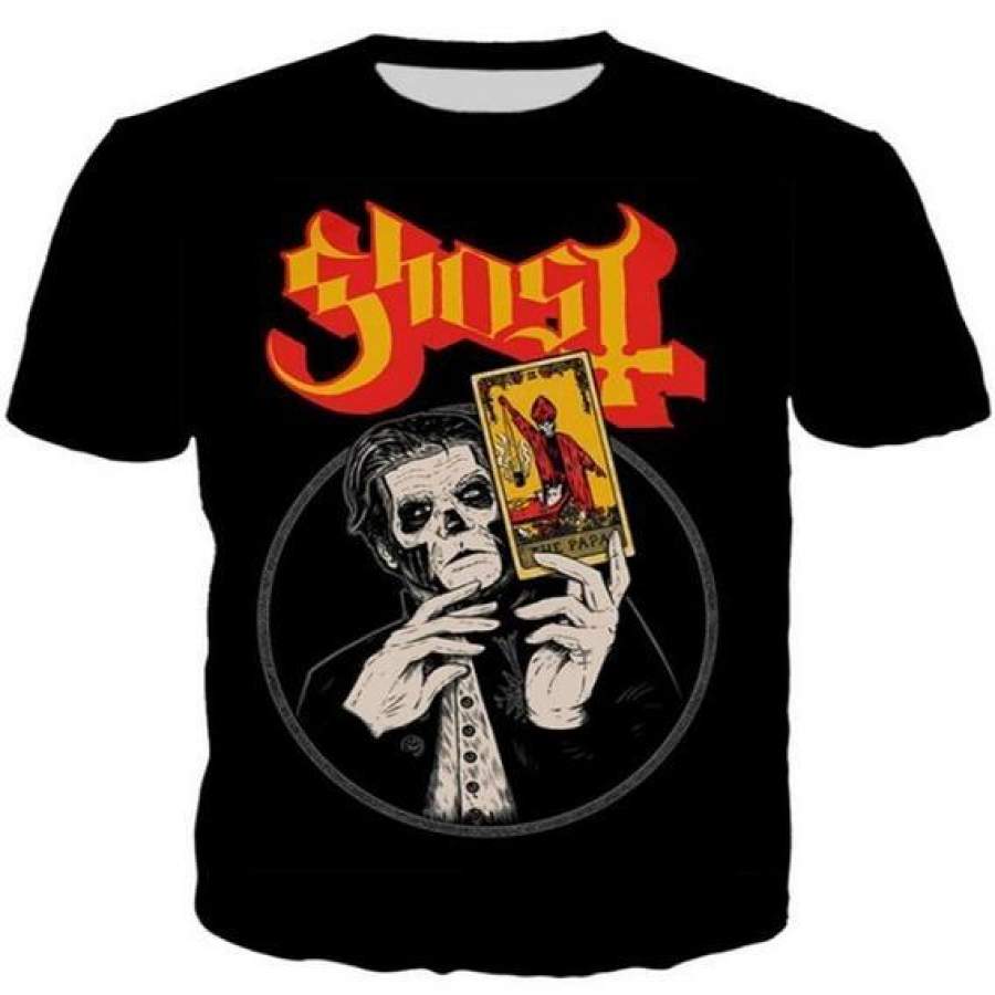 Ghost Rock Band Printed Women/men’s Fashion T-shirt