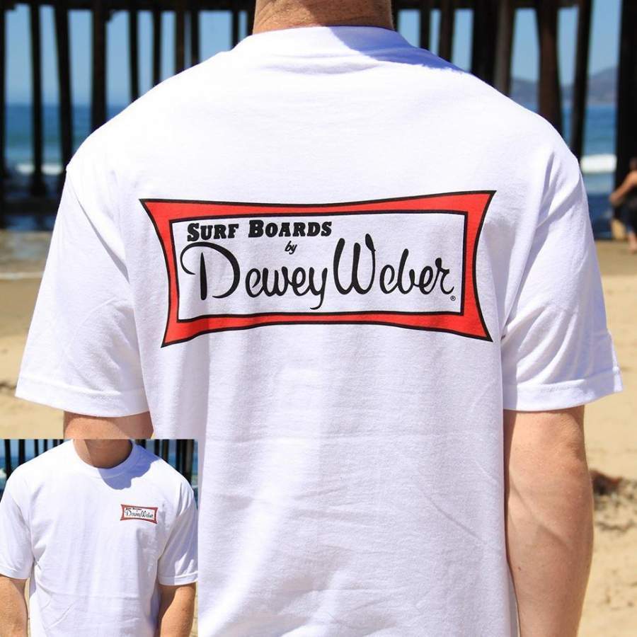 Dewey Weber Classic Logo Mens Casual Tops Cotton T Shirt