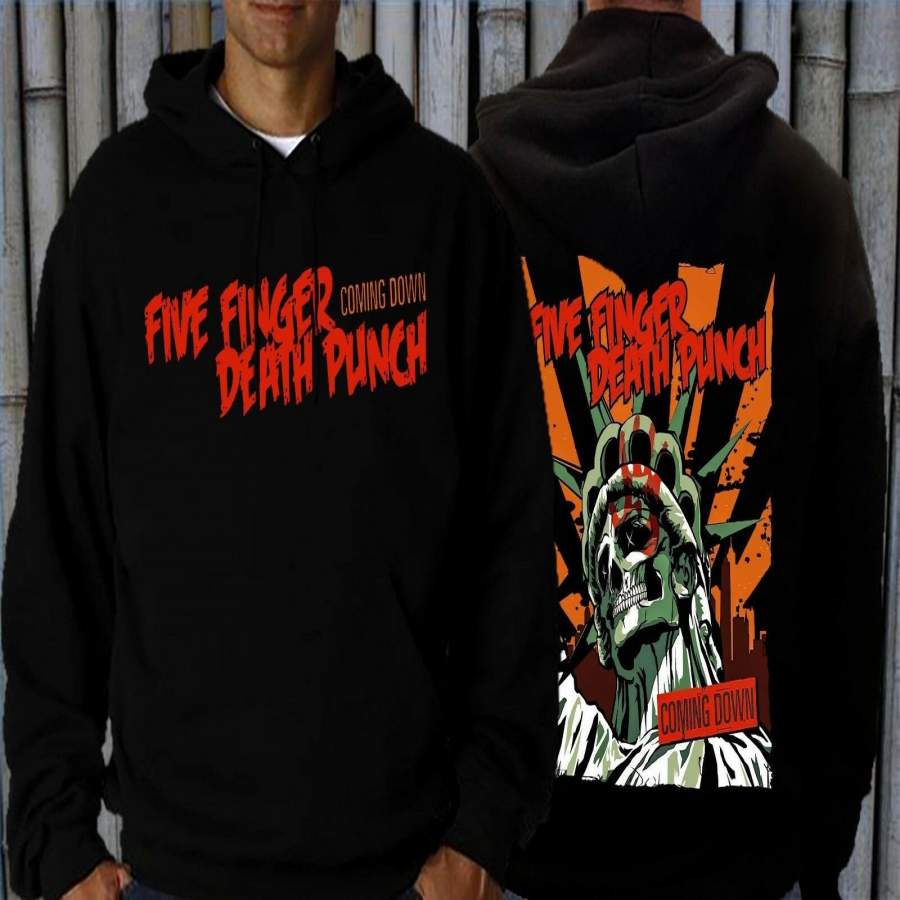 Five Finger Death Punch Coming Down Heavy Metal Band Hoodie Sizes S-3XL