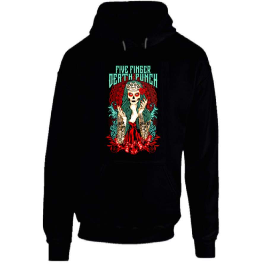 Five Finger Death Punch Hoodie 5FDP Hoodie Sweatshirt Black Men S-3XL