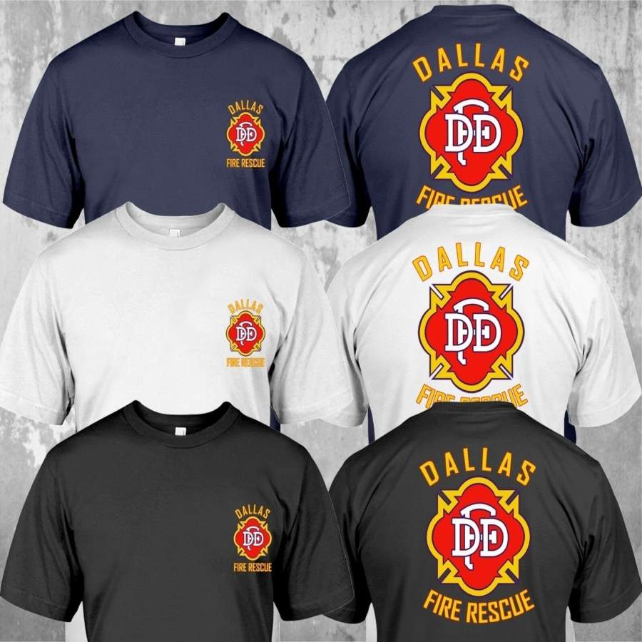 Dallas Fire Department Division of Fire Show Duty Rescue T-shirt Firemen