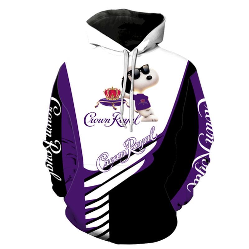 Crown Royal Snoopy The Peanuts All Over Printed Custom 3D Hoodie N98