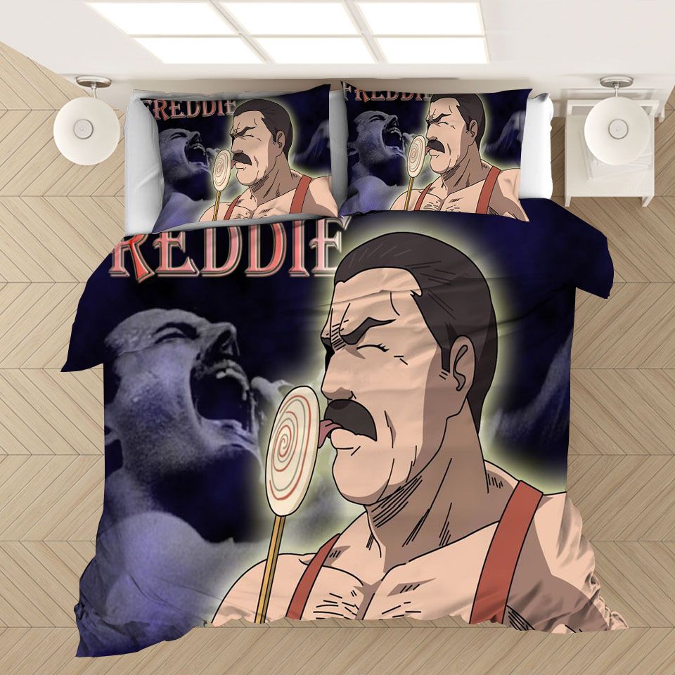 Freddie Mercury Singer Funny Duvet Quilt Bedding Set L98