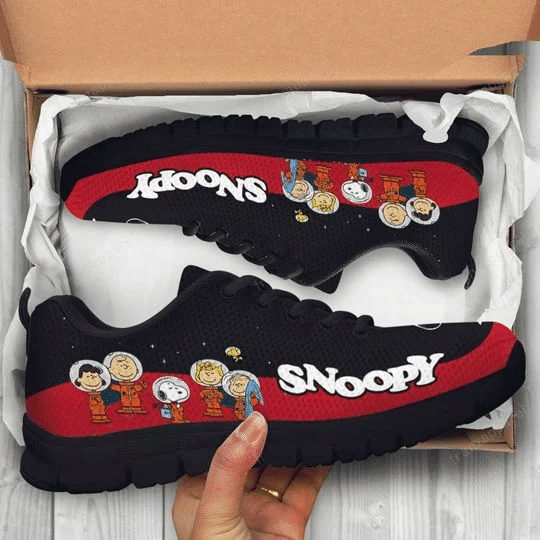 Funny Snoopy Print Sneakers ver4,Women’s Sneakers, Handmade Crafted sneaker black Shoes birthday gift Fashion Fly Sneakers TL97