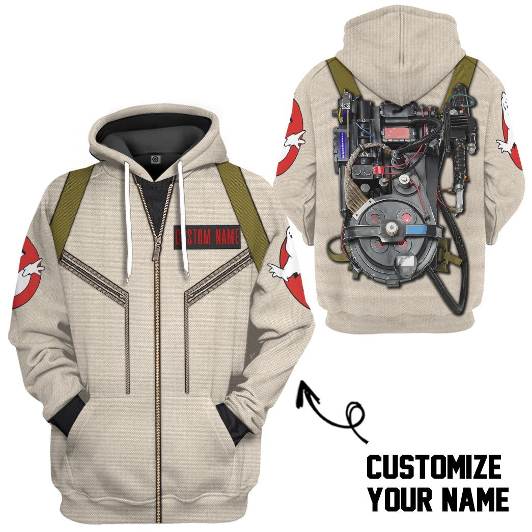 Gearhumans Gearhuman 3D Ghostbusters Venkman Hero Custom Name Tshirt Hoodie Apparel