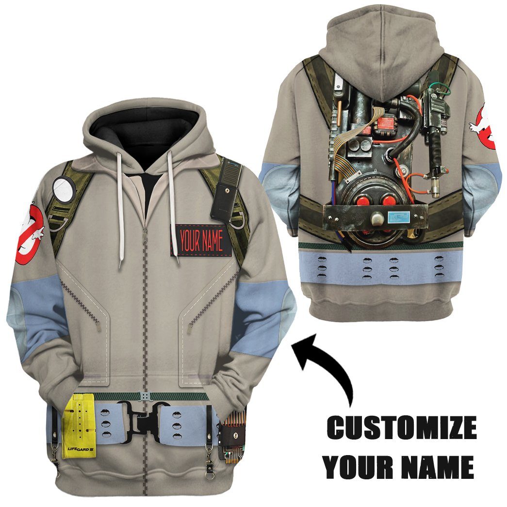 Gearhumans Ghostbusters 1984 Cosplay Custom Name Tshirt Hoodie Apparel