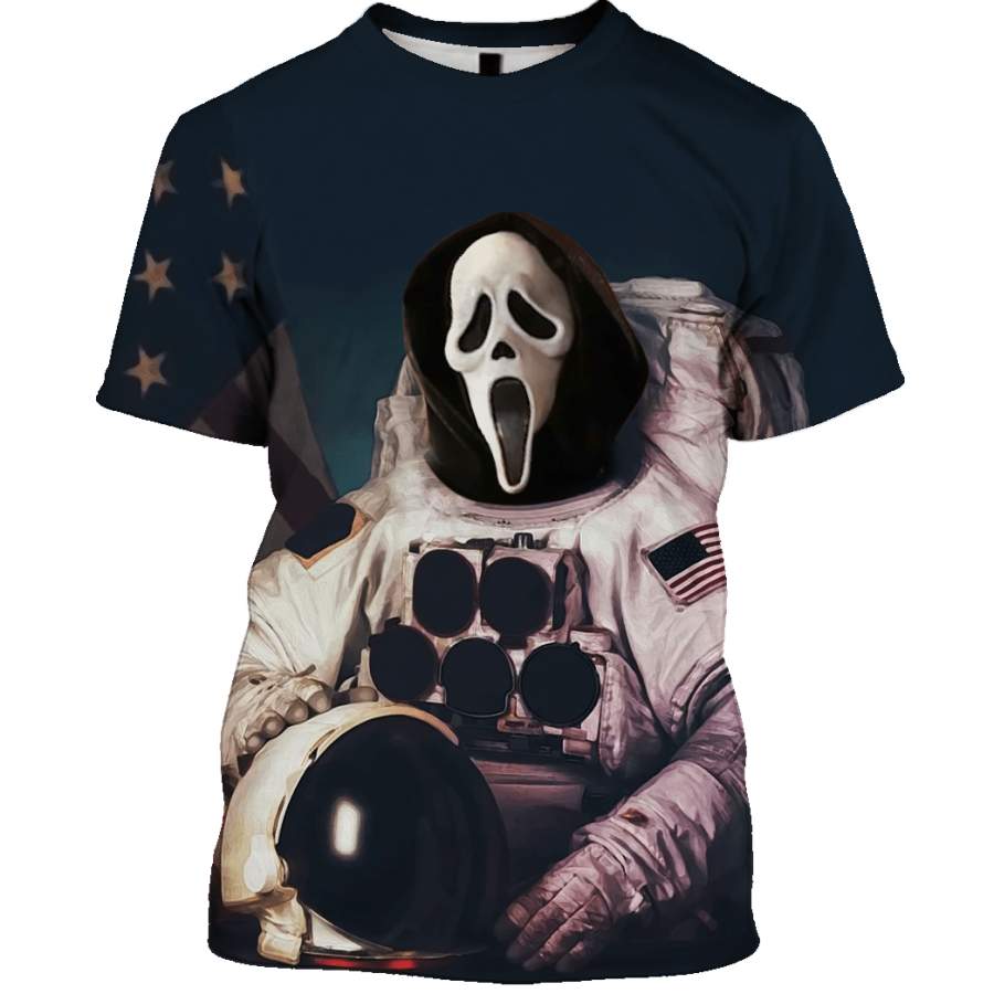 Ghostface Astronaut Custom T-shirt – Hoodies Apparel