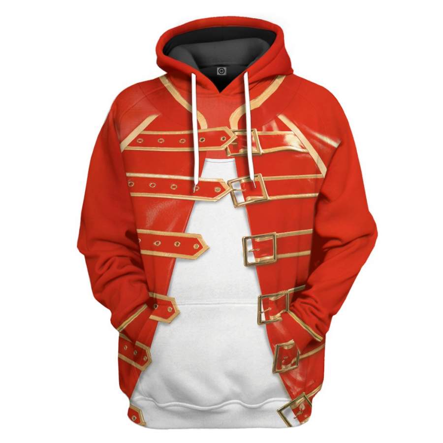 Gearhuman 3D Freddie Mercury Costume Custom Hoodie Apparel