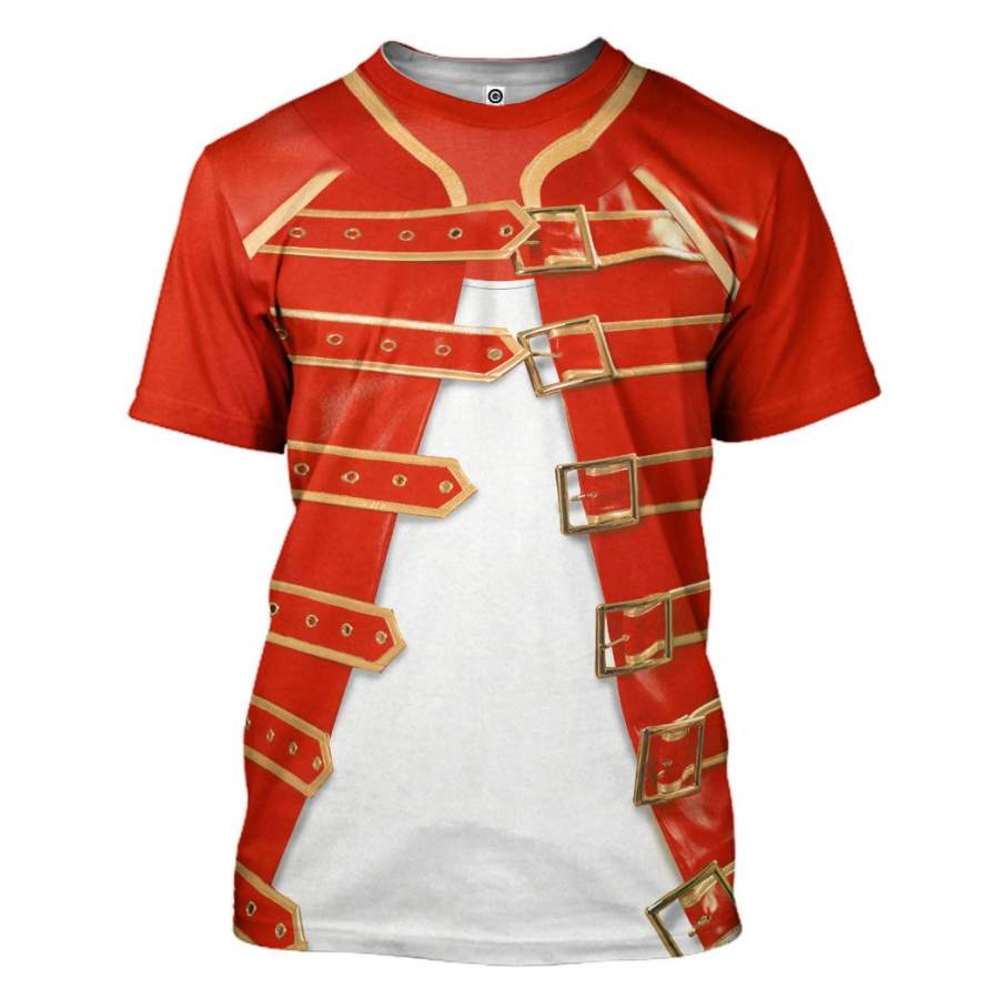 Gearhuman 3D Freddie Mercury Costume Custom Tshirt Apparel