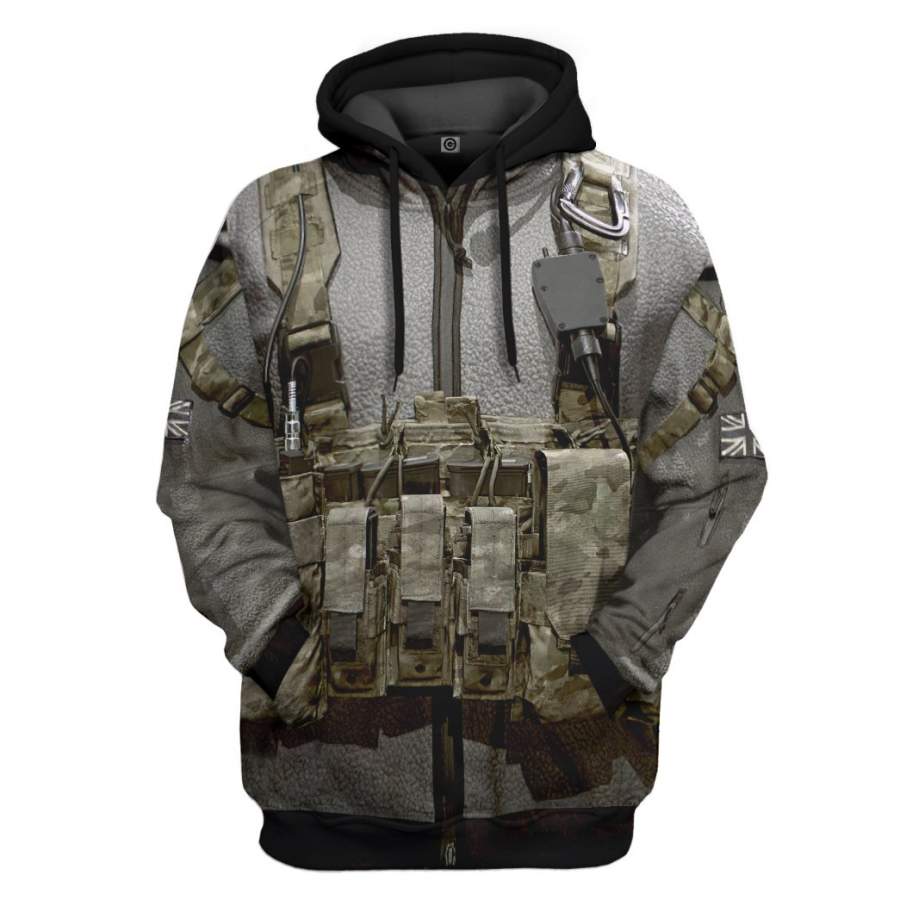 Gearhuman 3D Call of Duty Modern Warfare Classic Ghost Skin Custom Hoodie Apparel