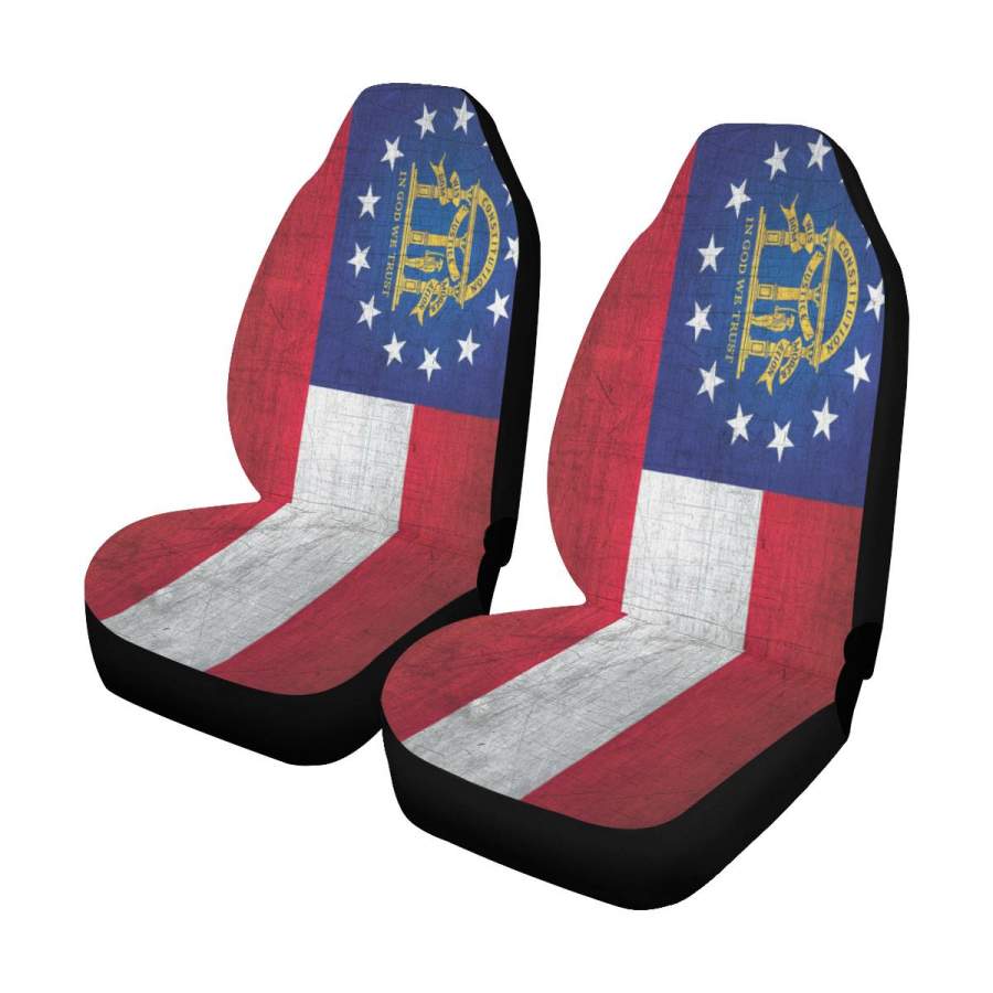 Georgia Flag Car Seat Covers