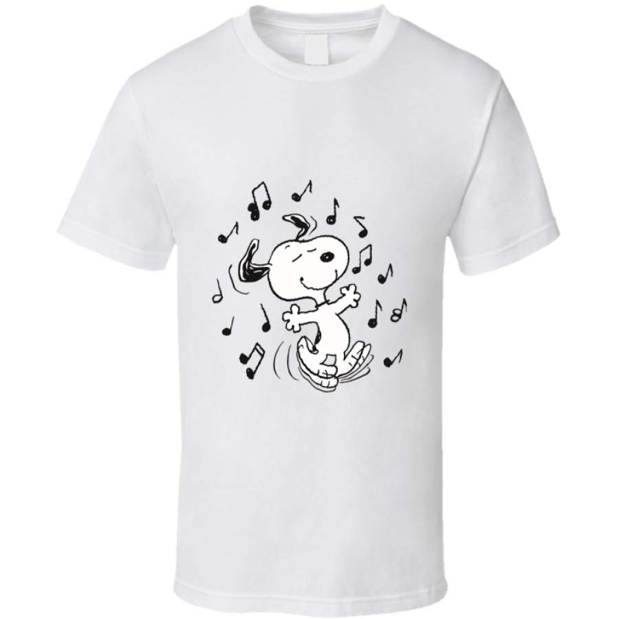 Dancing Snoopy T Shirt Classic Arms