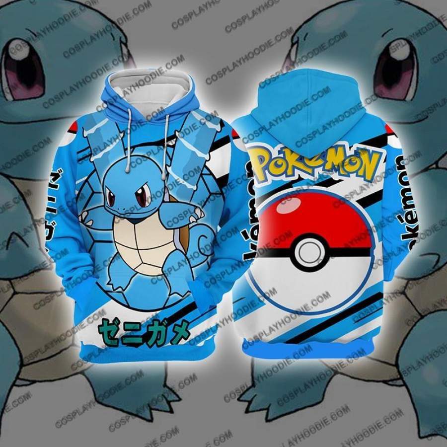 Pokemon Squirtle Cosplay Hoodie Jacket