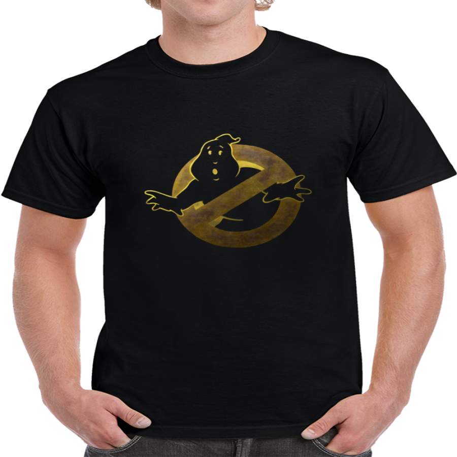 Ghost Buster Gold Crest T Shirt