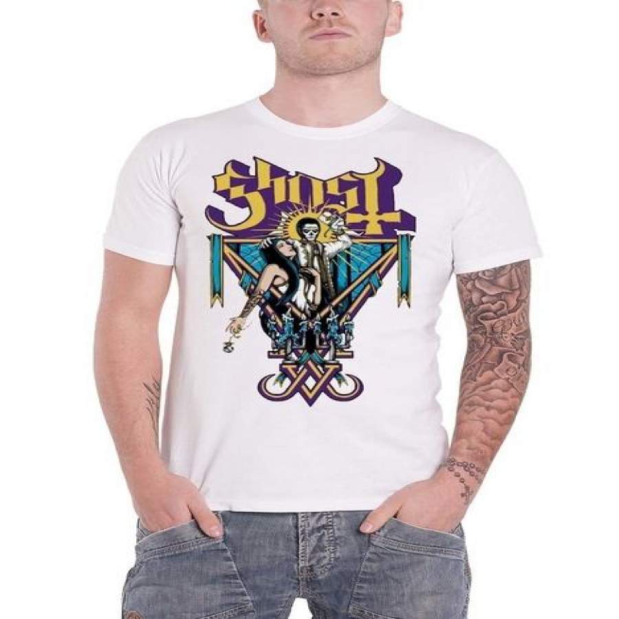 Ghost T Shirt Blessed Band Logo Prequelle T-Shirt