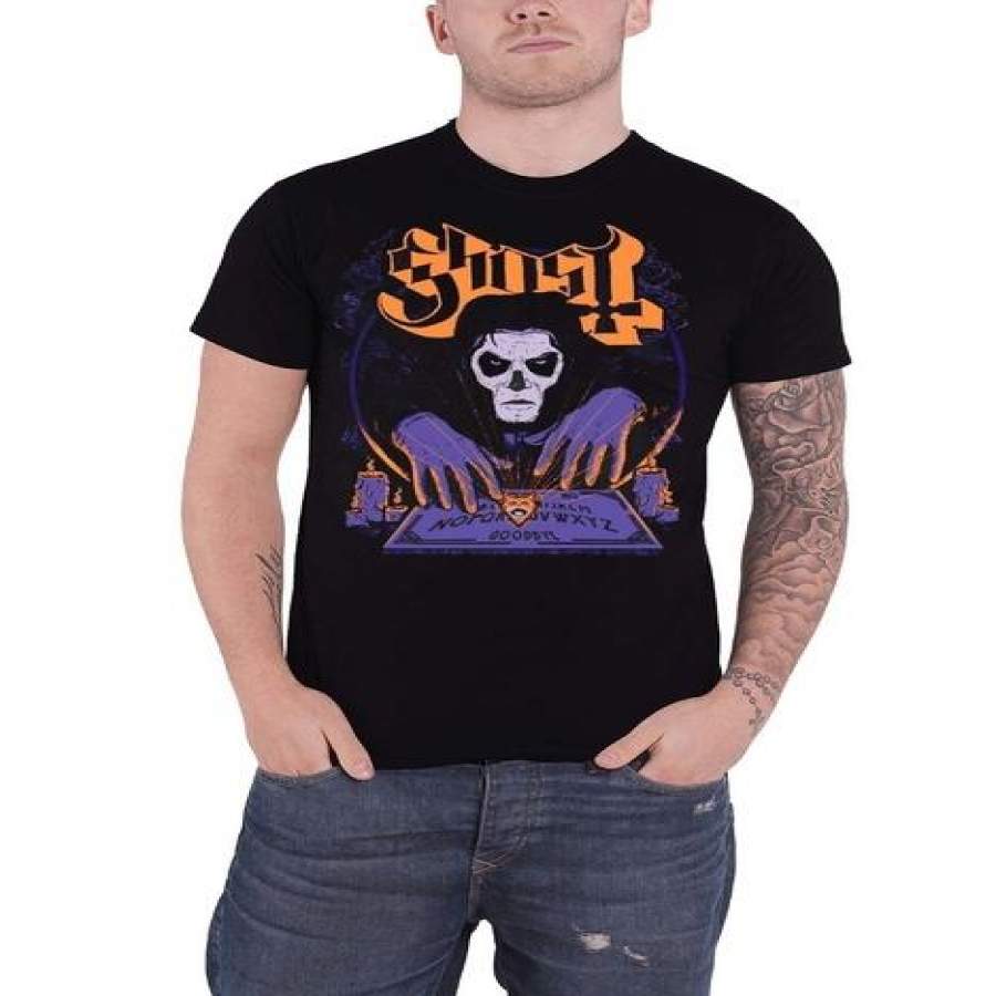 Ghost T Shirt Witchboard Band Logo Prequelle Mens Black